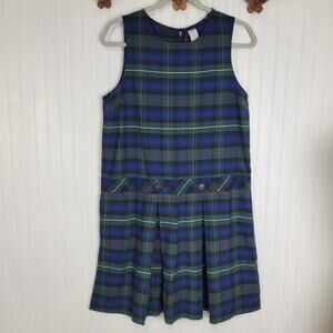 Plaid School Uniform Jumper Dress Size 14 1/2 Large Plus